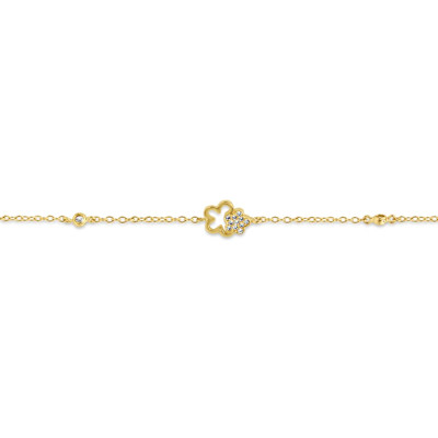Armband in 18kt geel goud met zirkonium - B11A11410G