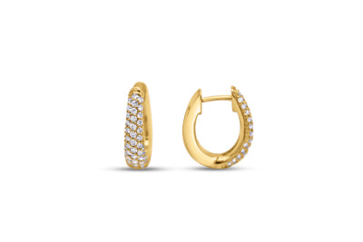 Creolen 18kt geel goud met briljant 0,57ct - 37-00079-1270 Creolen 18kt geel goud met briljant 0,57ct - 37-00079-1270