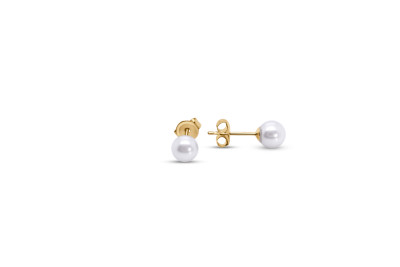 Pareloorring in 18kt geel goud - akoya - 6mm - 30-00636-1970 Pareloorring in 18kt geel goud - akoya - 6mm - 30-00636-1970