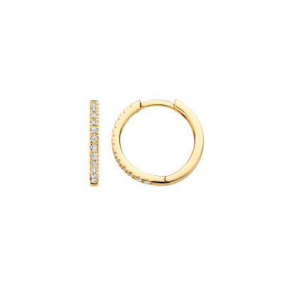 Blush - Creolen in 14kt geel goud met zirkonium - 7309YZI