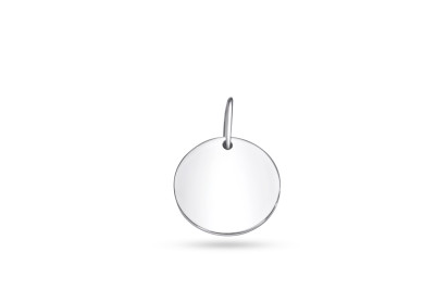 Graveerplaatje zilver - diam. 15mm - 40-11729-000 Graveerplaatje zilver - diam. 15mm - 40-11729-000