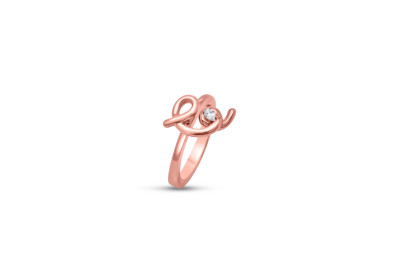 Ring in 18kt rood goud met briljant - R2727MPO Ring in 18kt rood goud met briljant - R2727MPO