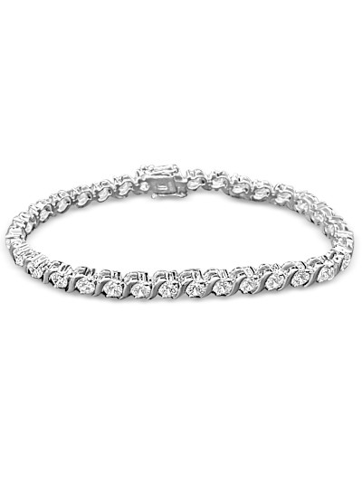 Tennisarmband in zilver met zirkonium - 90-10005-610-99