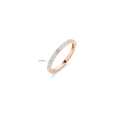 Blush - Ring in 14kt rood goud met zc - 1119RZI/56