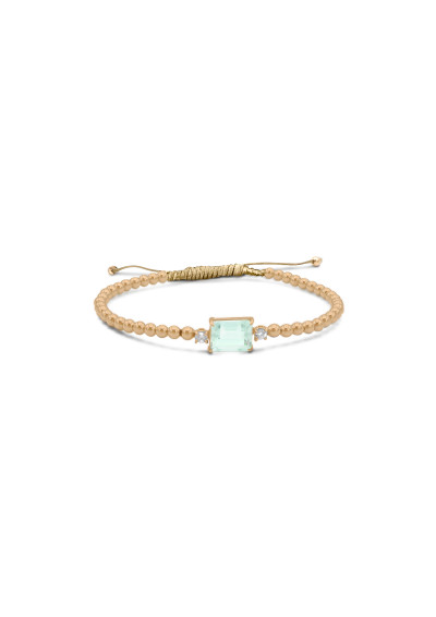Evanueva - Armband in 18kt rood goud met groene amethist en tanzaniet - B-Petit-126HN-P Evanueva - Armband in 18kt rood goud met groene amethist en tanzaniet - B-Petit-126HN-P