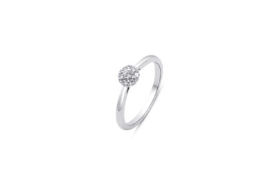 verlovingsring - solitair 14kt wit goud met zirkonium - 50-02053-1055 - maat 54 verlovingsring - solitair 14kt wit goud met zirkonium - 50-02053-1055 - maat 54