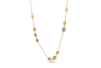 Femme adoree - collier 18kt goud bi-color met briljant - 03C0330 Femme adoree - collier 18kt goud bi-color met briljant - 03C0330