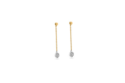 oorslingers 18kt geel goud met briljant - 30-71029-1272 oorslingers 18kt geel goud met briljant - 30-71029-1272