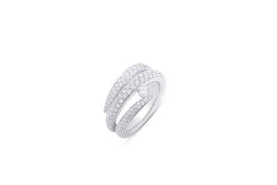 Giorgio Visconti - ring 18kt wit goud met briljant - AB17119 - 133 - maat 52,50 Giorgio Visconti - ring 18kt wit goud met briljant - AB17119 - 133 - maat 52,50