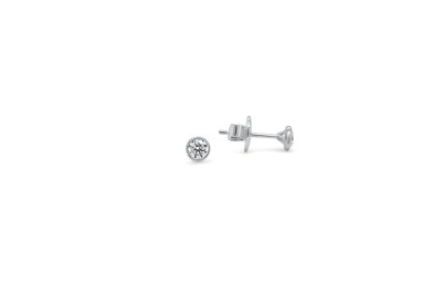 Oorstekers 18kt wit goud met briljant 0,30ct - 30-00053-1275 Oorstekers 18kt wit goud met briljant 0,30ct - 30-00053-1275