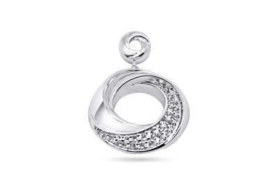 Hanger in zilver met zirkonium - 311234 Hanger in zilver met zirkonium - 311234