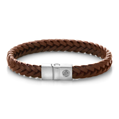 Rebel&Rose - Full Metal Premium Braided 9mm Cognac L - RR-M0069-S-L