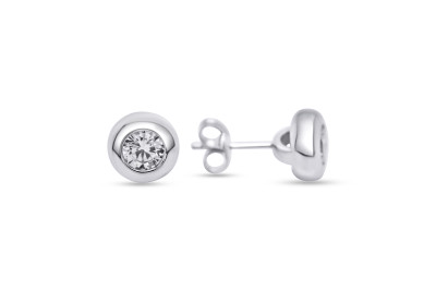 Oorstekers zilver met zirkonium - 30-11038-610 Oorstekers zilver met zirkonium - 30-11038-610
