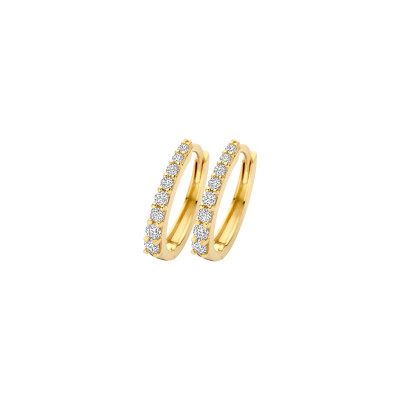 Blush - Creolen in 14kt geel goud met zirkonium - 7341YZI Blush - Creolen in 14kt geel goud met zirkonium - 7341YZI