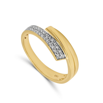 Ring in 18kt geel goud met briljant - E10R0364G