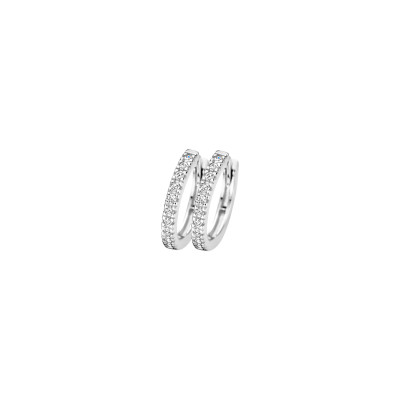 Blush - Creolen in 14kt geel goud met zirkonium - 7307WZI