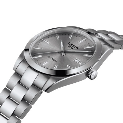 Tissot - herenhorloge gentleman - Titanium band - T127.410.44.081.00