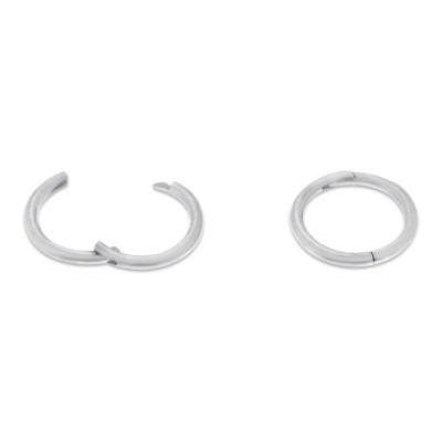 Creolen 14kt wit goud - 9mm - 37-00390-0055 Creolen 14kt wit goud - 9mm - 37-00390-0055