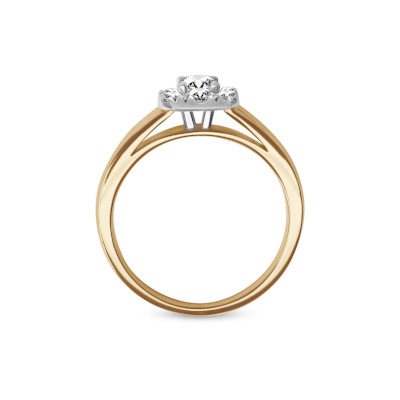 The Flanders Collection - Solitair in 18kt wit en geel goud - 235