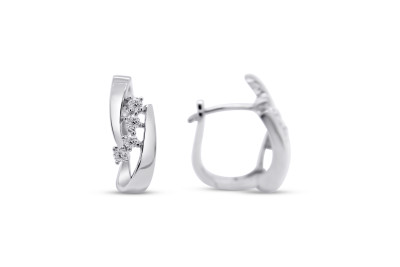 Creolen zilver met zirkonium - 37-70569-610-99 Creolen zilver met zirkonium - 37-70569-610-99