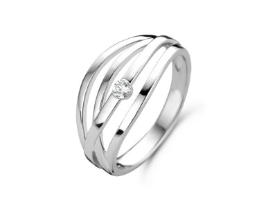 Ring in 18kt wit goud met briljant - GR4125WB Ring in 18kt wit goud met briljant - GR4125WB