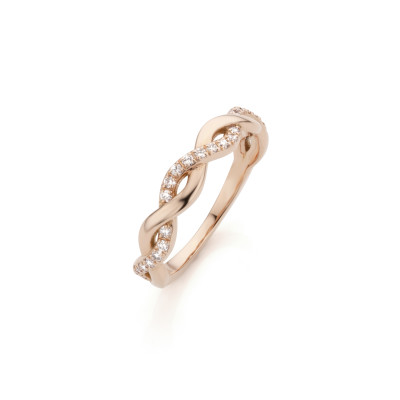 Ring in 18kt rood goud met briljant - RWL1296R Ring in 18kt rood goud met briljant - RWL1296R
