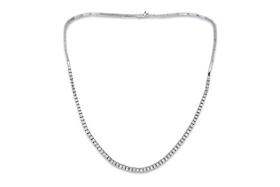 Giorgio Visconti -  Collier in 18kt wit goud met briljant - GB6542B