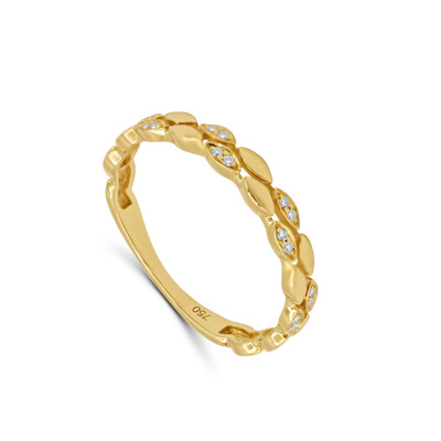 Ring in 18kt geel goud met briljant - E10R0330G