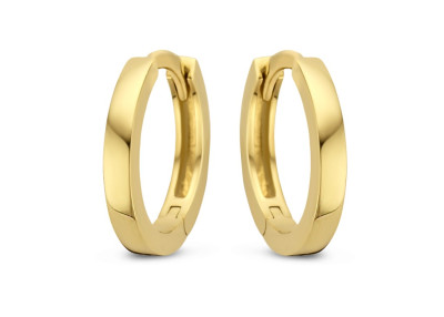 Creolen 18kt geel goud - diam. 10mm