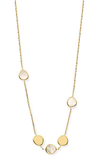 Femme adoree - Collier in 18kt geel goud met parelmoer - F01C0101