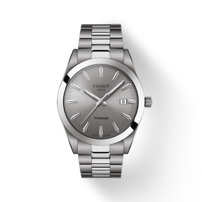 Tissot - herenhorloge gentleman - Titanium band - T127.410.44.081.00