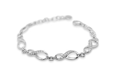 Armband zilver met zirkonium - 19cm - W90-40149-610 Armband zilver met zirkonium - 19cm - W90-40149-610