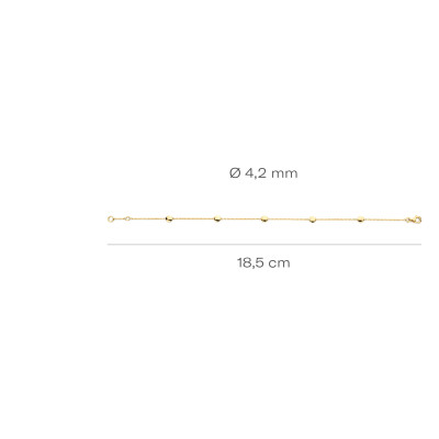 Blush - Armband in 14kt geel goud - 2222YGO Blush - Armband in 14kt geel goud - 2222YGO