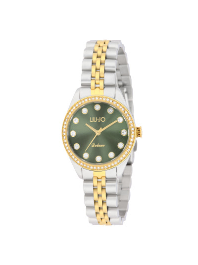 Liu Jo - Dameshorloge Deluxe Bicolor Gold Green Dial - TLJ2426 Liu Jo - Dameshorloge Deluxe Bicolor Gold Green Dial - TLJ2426