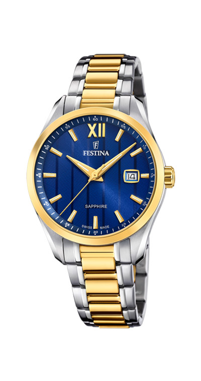 Festina - swiss - unisex - metalen band - bi-color - F20027/2