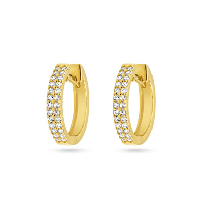 Creolen in 18kt geel goud met zirkonium - B11B11156G