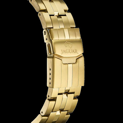 Jaguar - Herenhorloge in goudkleurig staal - J853/2