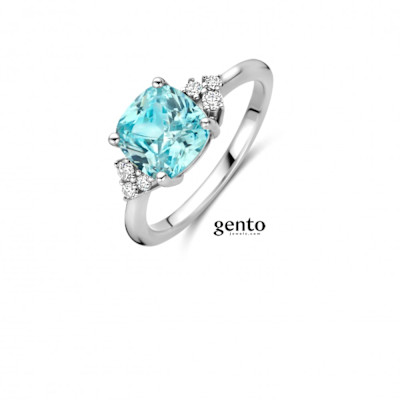 Gento - Ring in zilver met zirkonium - SA09 Gento - Ring in zilver met zirkonium - SA09