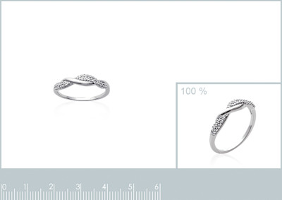Ring in zilver met zirkonium - 1176210/60 Ring in zilver met zirkonium - 1176210/60