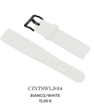 CINTSWLJ014 - Witte rubberen band voor Liu Jo smartwatch