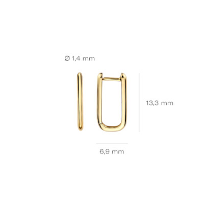 Blush - Creolen in 14kt geel goud - 7380YGO