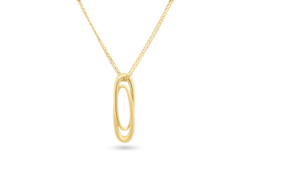 Femme Adoree - Collier in 18kt geel goud met hanger - F02C0264G Femme Adoree - Collier in 18kt geel goud met hanger - F02C0264G
