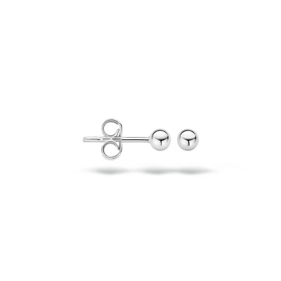 Oorringen 18kt wit goud bol 3mm - 30-00703-0075F Oorringen 18kt wit goud bol 3mm - 30-00703-0075F