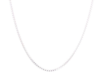 Ketting 18kt wit goud francoschakel 50cm Ketting 18kt wit goud francoschakel 50cm