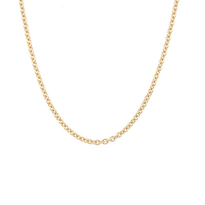 Ketting rollo - 18kt geel goud - 60cm