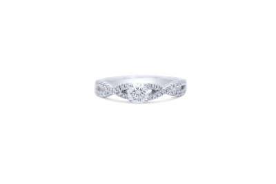 Verlovingsring - solitair 18kt wit goud met briljant - RX5197 Verlovingsring - solitair 18kt wit goud met briljant - RX5197