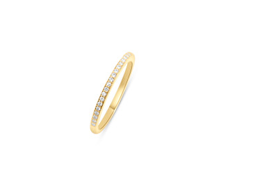 Alliance in 18kt geel goud met briljant