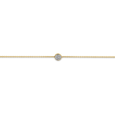 Armband in 18kt geel goud met briljant - E10A0052G