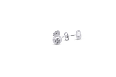 Oorstekers zilver met zirkonium - 3,8mm Oorstekers zilver met zirkonium - 3,8mm