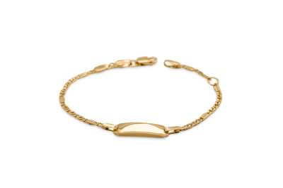 Babynaamplaat 9kt geel goud Babynaamplaat 9kt geel goud